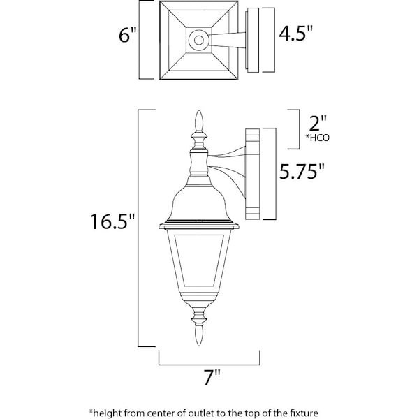 Builder Cast 1-Light 6 Wide Black Outdoor Wall Sconce